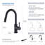 KIBI Luxe Pull Down Kitchen Faucet-53136774