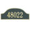 Admiral 1-Line Wall Address Plaque