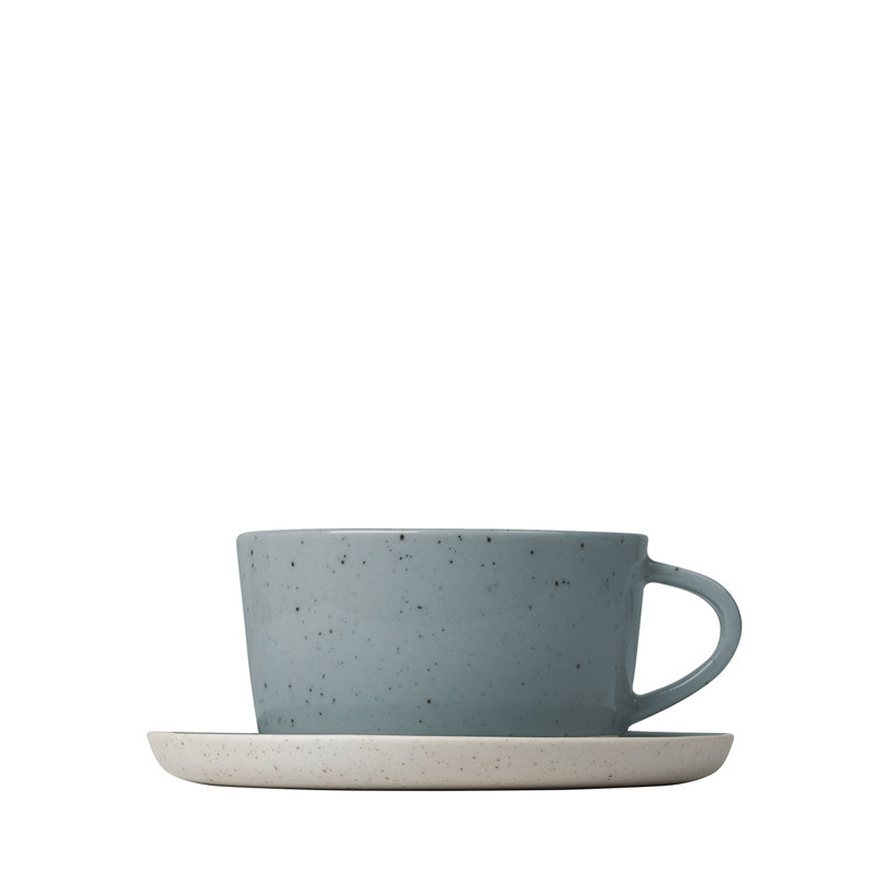Sablo Tea Cup Set Of 2, Blue