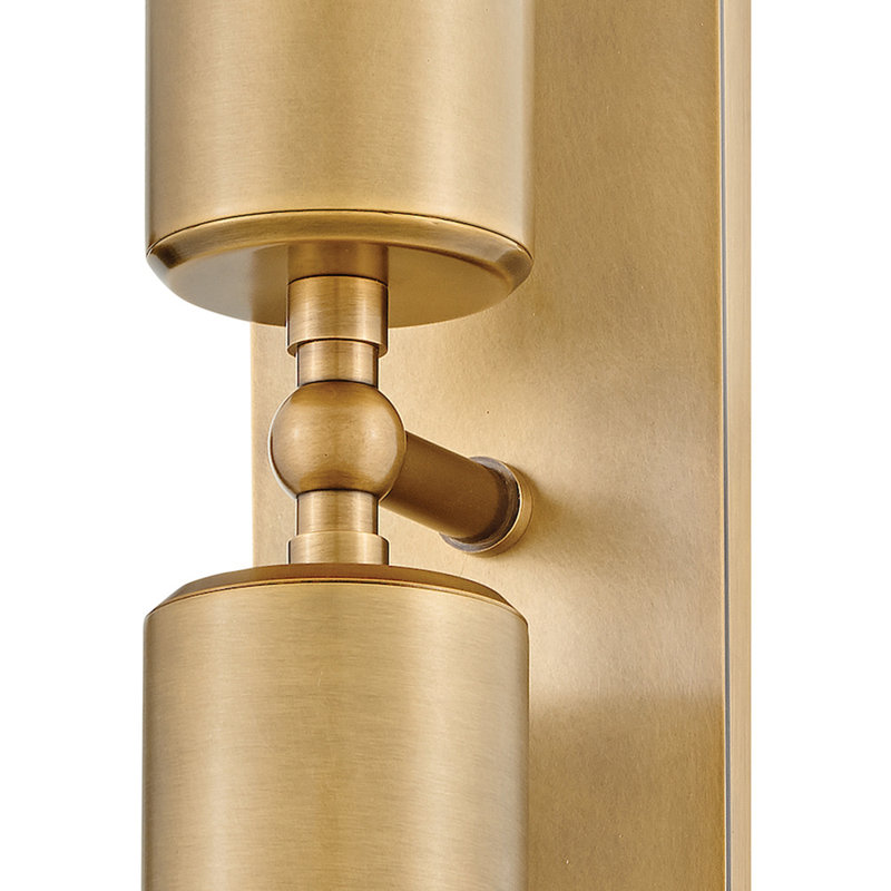 Lanterne murale pivotante en aluminium 19 po Pratt, Laiton héritage