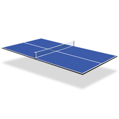 RayChee 84" Ping Pong Table Top, Table Tennis Conversion Top with Net & Premium Foam Padding