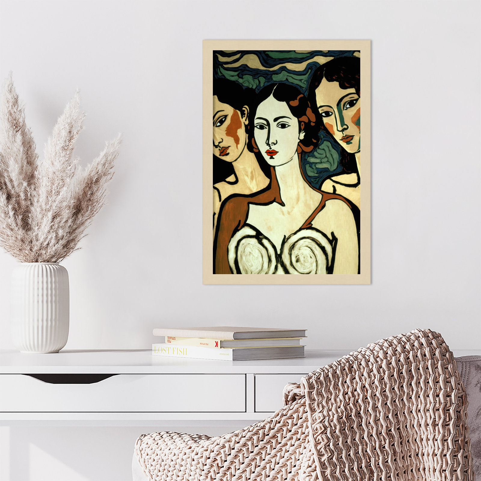 Galya "The Soul Sisters" Print, Brown, 21" H x 15" W