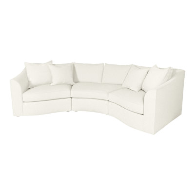 Evelyn Upholstered Curved Sectional Symmetrical