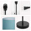 Lampe de table standard noire 16,3 po