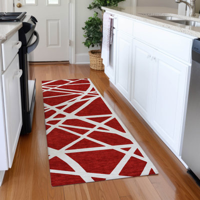 Premium Machine Washable Cossette AMF1040 Geometric Rug