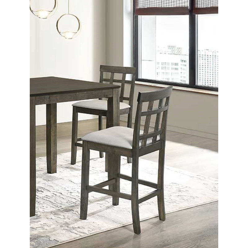 Mobilier de salle à manger rembourré à hauteur de comptoir 2pc