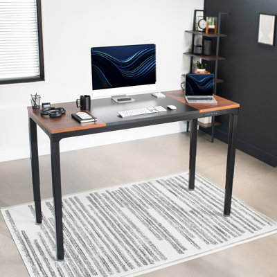 VIVO Electric 71” x 30” Standing Desk, & Dark Walnut Top, Frame