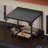 Patio Gazebo Lean to Wall Mounted Pergola with Sloping Galvanized Steel Roof-113196379