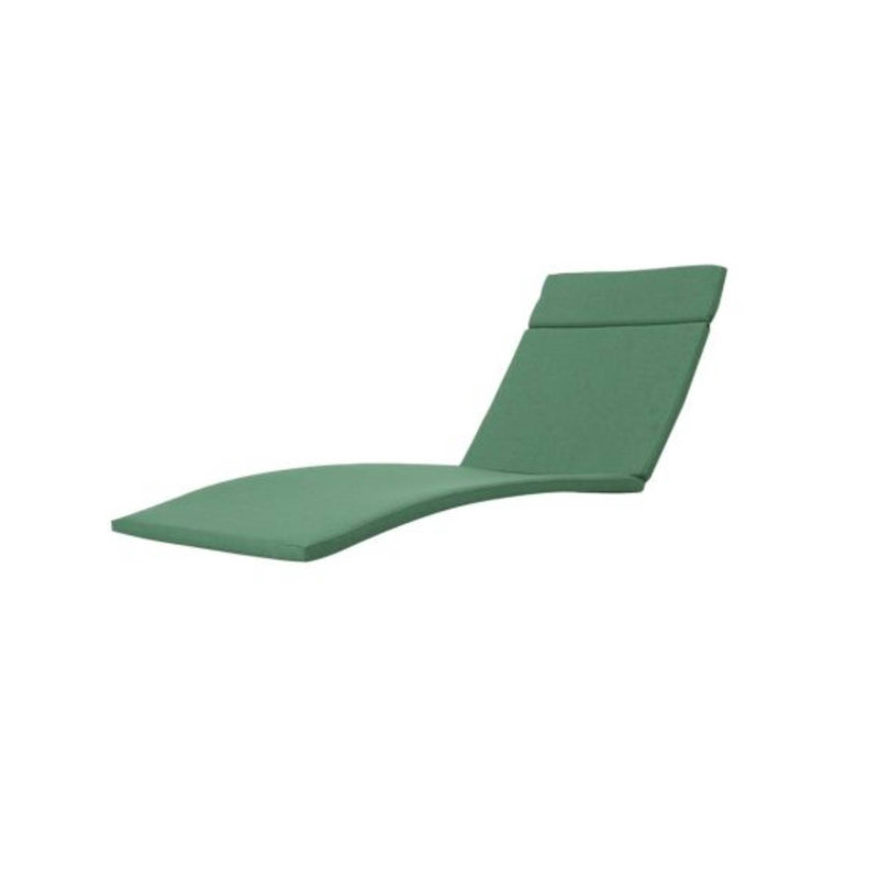 2 PCS Salem Outdoor Chaise Lounge Cushions - Cushions Only, Green