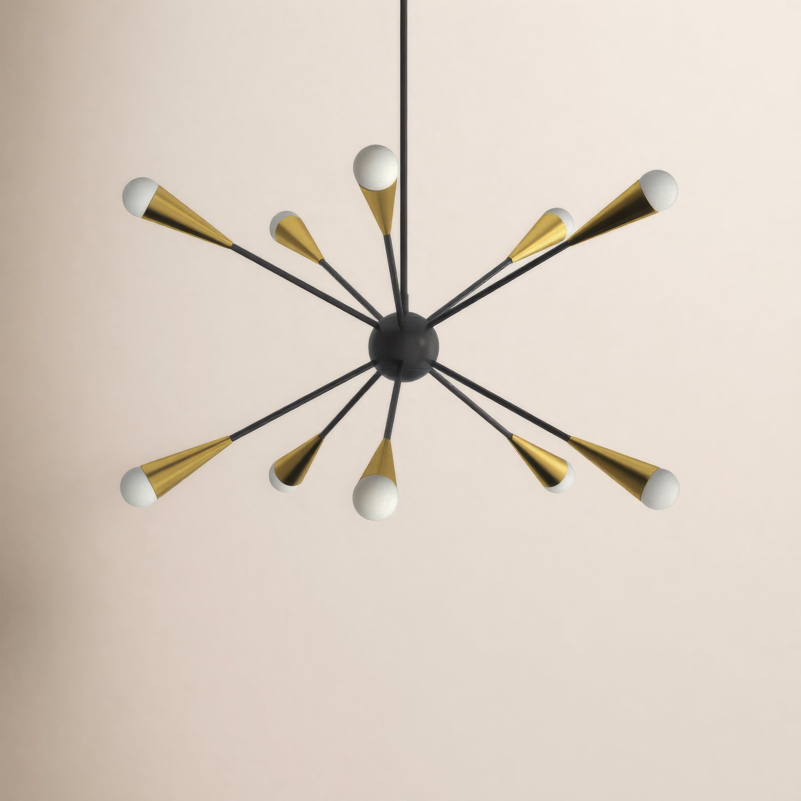 Addley 12-Light Chandelier, Burnished Brass, 10 Lights