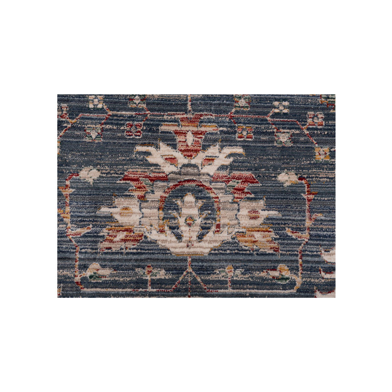 Oriental Machine-Made Blue Area Rug, Runner 2'8" x 8'