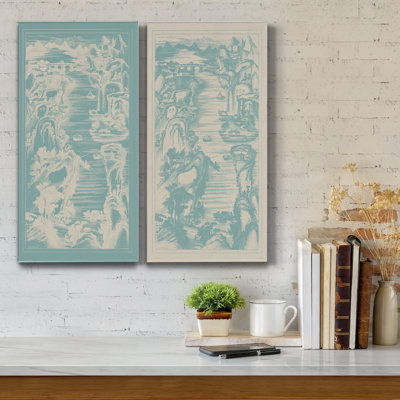 Ensemble de 2 peintures sur toile tendues