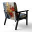 Fauteuil rembourré moderne Gold Collage Serenade