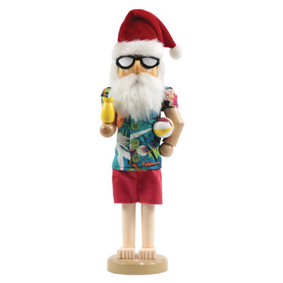 Beach Time For Santa Nutcracker