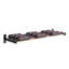Support à vin mural industriel en bronze doré / noir mat 36 bouteilles Abbie-Marie - H 30 po x l 27,75 po-1232626436-1233027880