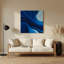 Art mural abstrait en métal bleu-1599310667