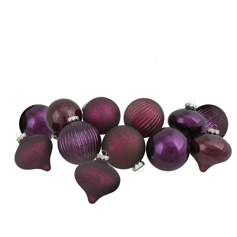 Ornements de Noël en forme de joyau et faîteau boule de verre