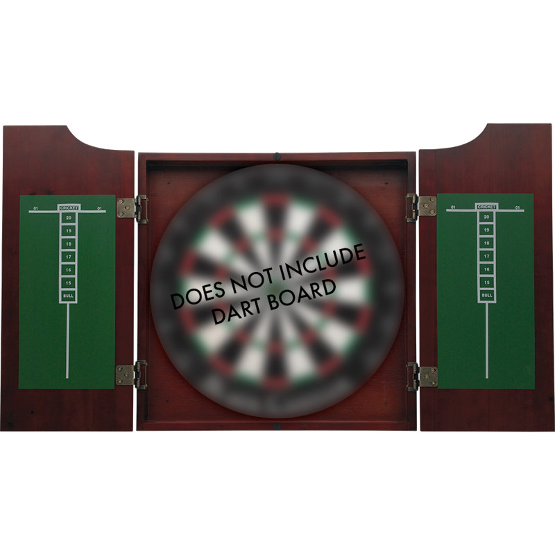 Action Classic Stained Wood Dart Board Cabinet - Wine, Wine