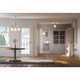 Astri Single Light Glass Semi Flush Mount