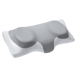 Oreiller cervical Ablegrid, oreiller de soutien en mousse viscoélastique rafraîchissante pour soulager la douleur à l'épaule, oreillers ergonomiques, oreiller orthopédique pour le dos et le ventre, gris