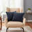 Navy Blue Chenille Pillow Covers, Home Decor Cushion Cases For Bedroom, Living Room, Sofa And Bed-124820501