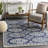 Bergmann Handmade Tufted Wool Gray/Beige/Navy Rug-1100351846