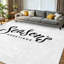 Tapis d'intérieur noir lavable à la machine, motif calligraphie « Meilleurs vœux ».-349831532