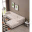 Canapé et chaise longue en velours de 114 po-24704538-24704542