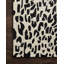 Tapis noir / ivoire en laine crocheté à la main Masai-508303759