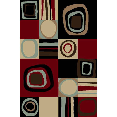 Tapis intérieur/extérieur noir Chapman