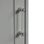 Grande armoire de rangement pour salle de bain, armoire de rangement autoportante avec deux tiroirs de tailles différentes et tablette réglable, panneau de fibres à densité moyenne avec finition peinte-66228604