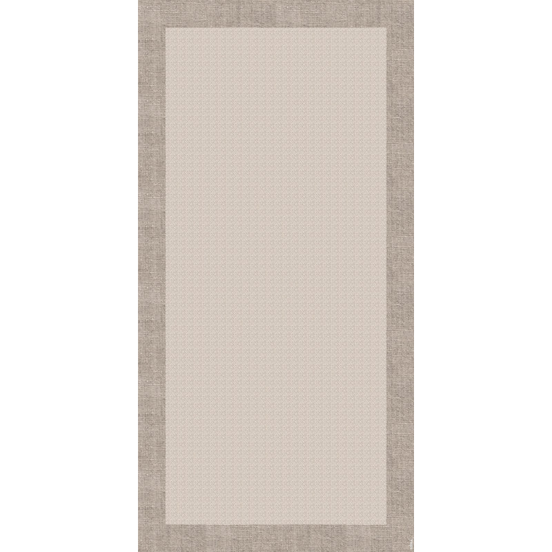 Born Beige  Easy to Clean Vinyl Mat, Rectangulaire 3 pi x 5 pi