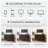  Leathia Kitchen Storage Cabinet with Sliding Tambour Doors and Adjustable Shelves , Sideboard with Rubber Wood Legs-1585886545