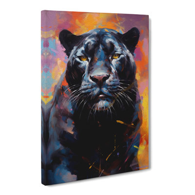 Panther Gestural No.2 - Wrapped Canvas Print
