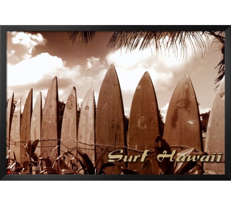 Hawaiian Art Panel Art Poster Decor Surfboard Chanel Homage Art Graphic Art  Canvas Art 1103 (S(30x30cm))) : Home & Kitchen 