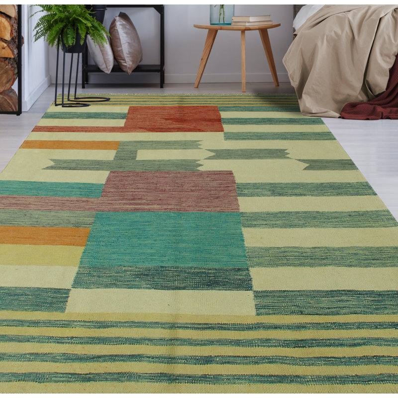 Canika Wool Striped and Geometric Indoor Rug