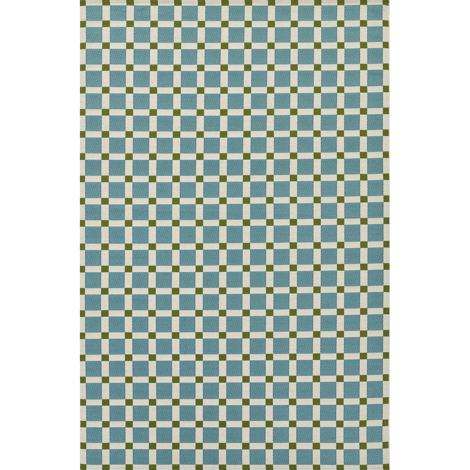 Icon Geometric Indoor Outdoor Blue Rug, Rectangle 2' x 3'