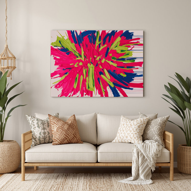 Art mural en métal Neo Expressionism 97, H 240 po x l 240 po x P 0,05 po