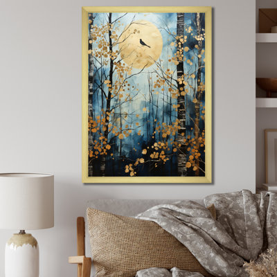 Zakhari Birch Woods Moonlit Symphony I sur impression sur toile
