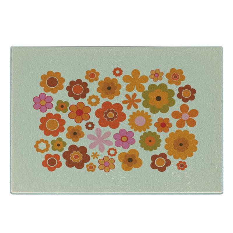 Planche à découper Ambesonne en verre trempé des années 1970