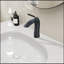 Robinet de lavabo à poignée simple noir mat-119318223