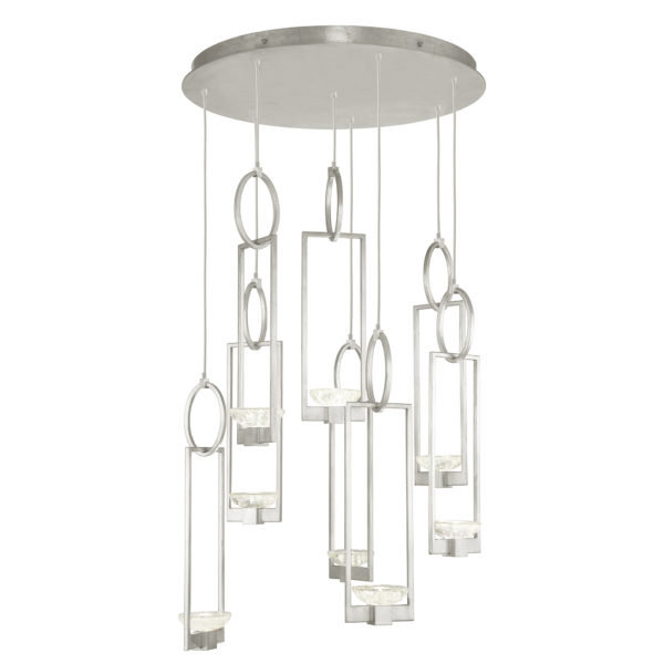 Delphi 8 - Light LED Cluster Pendant, Silver