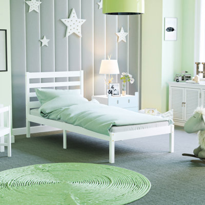 UK Single - DE 90 X 190 Cm Solid Wood Bed