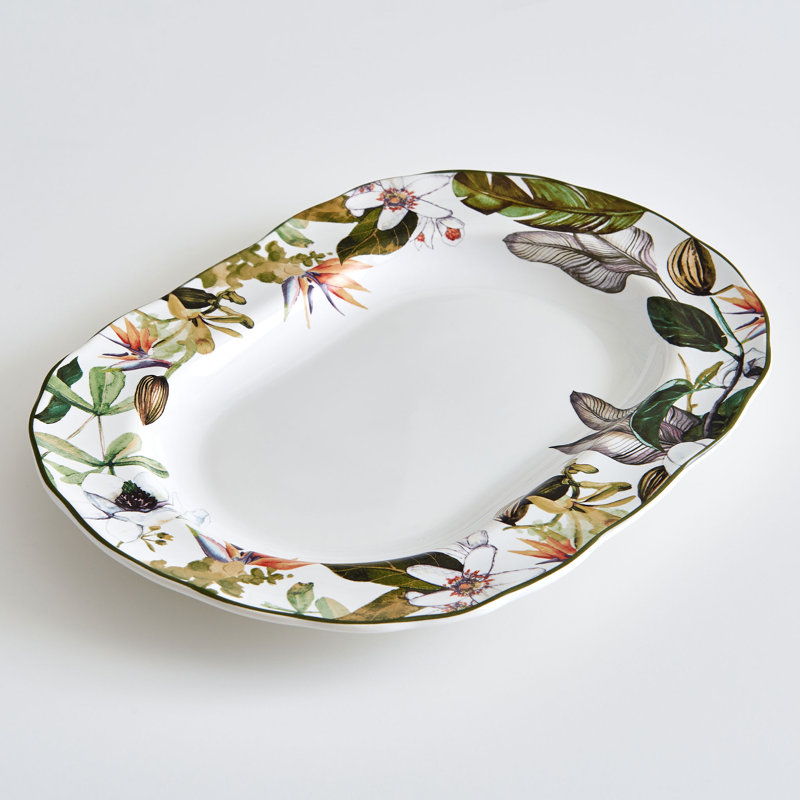 Bay Isle Home Taven Porcelain China Platter