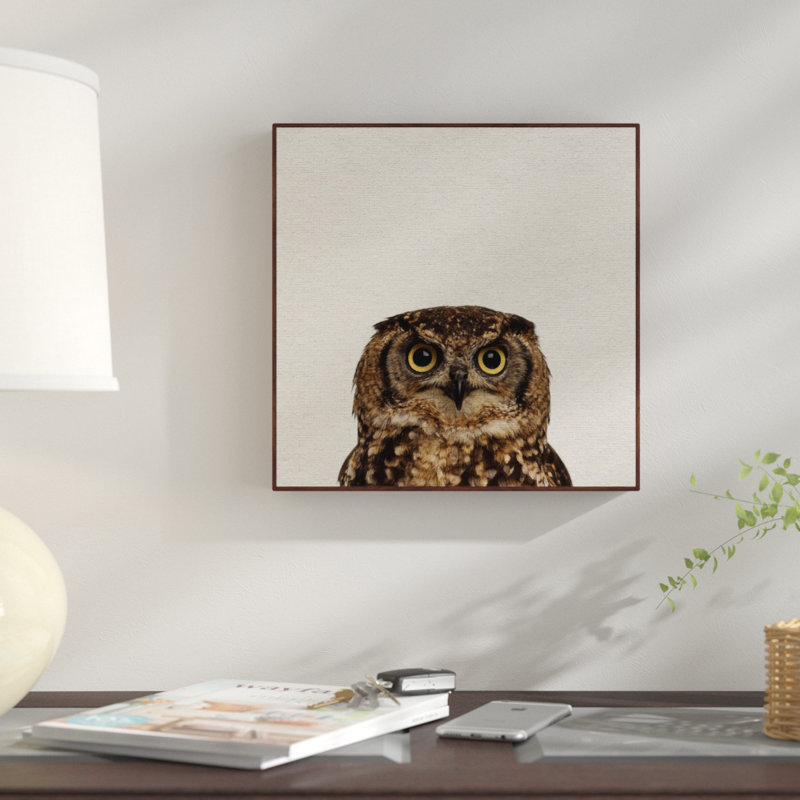 Those Big Eyes II - Floater Frame Print on Canvas, 41cm H x 41cm W 