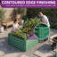 Lit de jardin surélevé en métal vert-1429272400