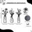  Ensemble de 3 fleurs murales en métal, décoration murale minimaliste bohème-293260858