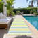 Kinslee Washable Striped Indoor / Outdoor Rug