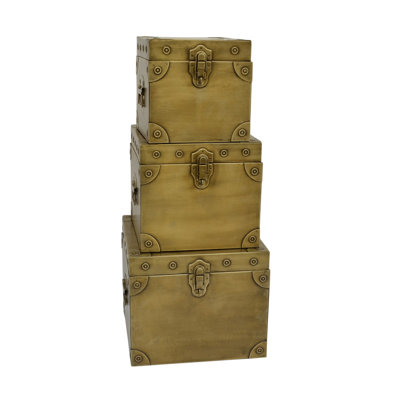 Ensemble de boîtes en métal 3 pièces