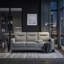 Canapé à 3 places de style moderne avec revêtement en chenille gris et ressorts ensachés confortables 1 pièce